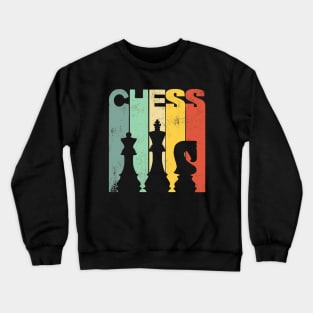 Retro Vintage Chess Players Crewneck Sweatshirt